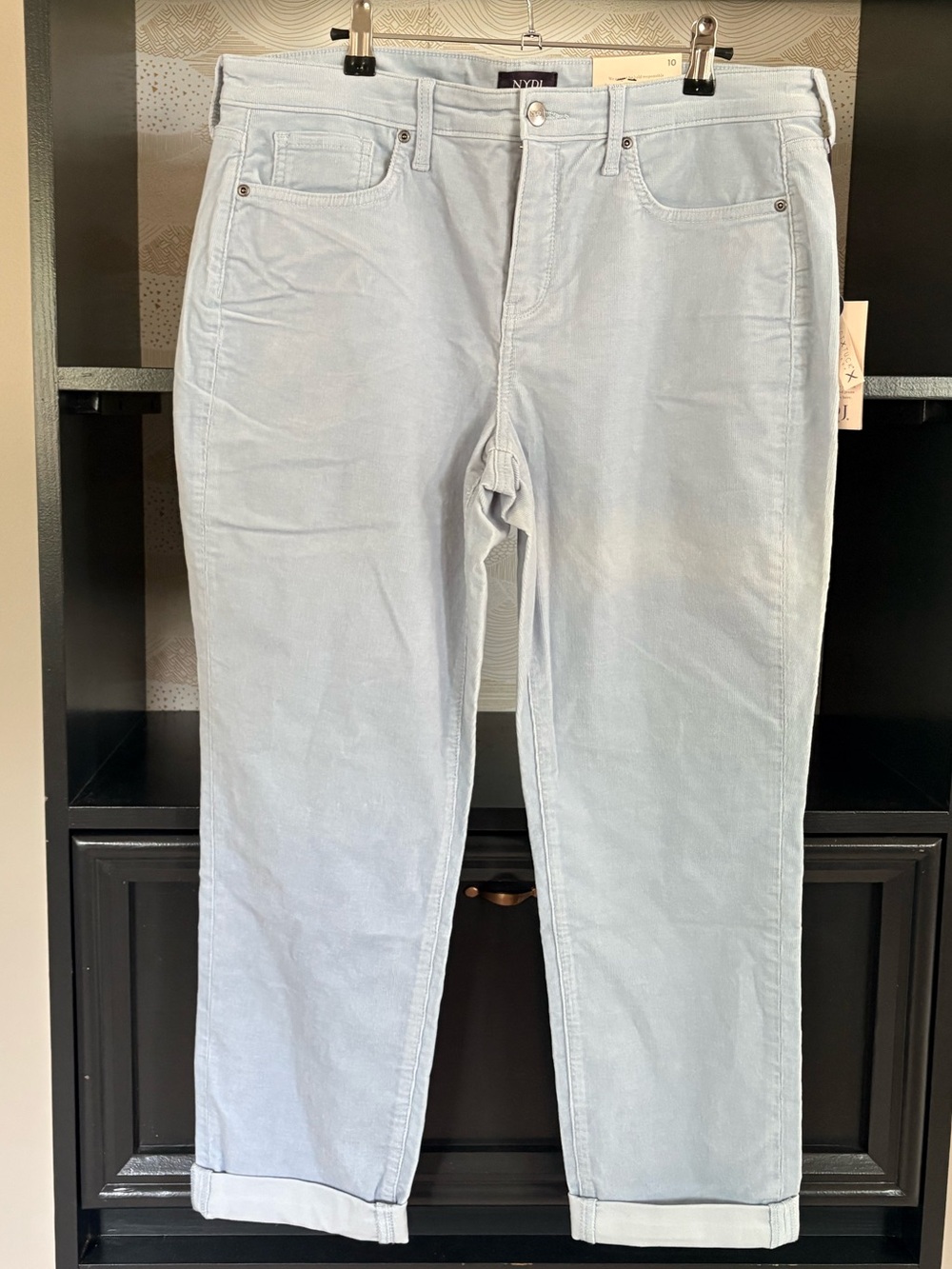 NWT NYDJ Light Blue Corduroys 10